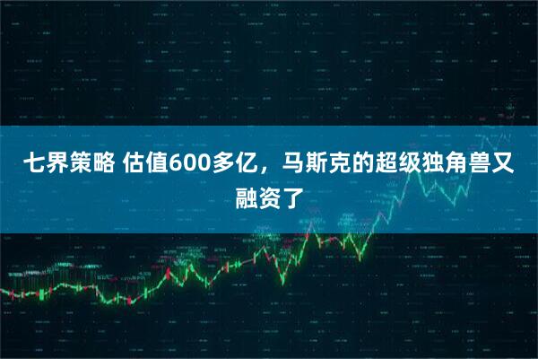 七界策略 估值600多亿，马斯克的超级独角兽又融资了