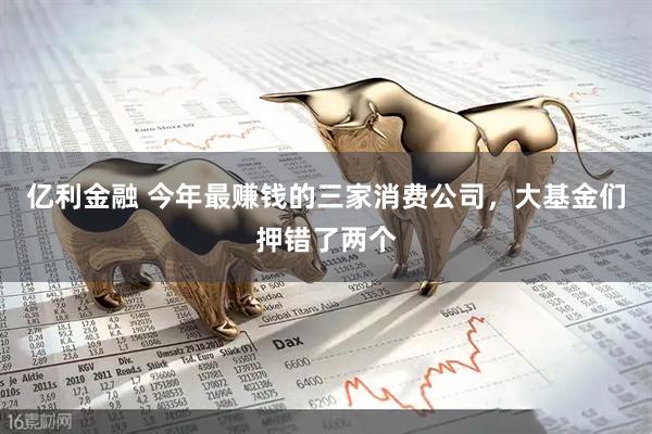 亿利金融 今年最赚钱的三家消费公司，大基金们押错了两个